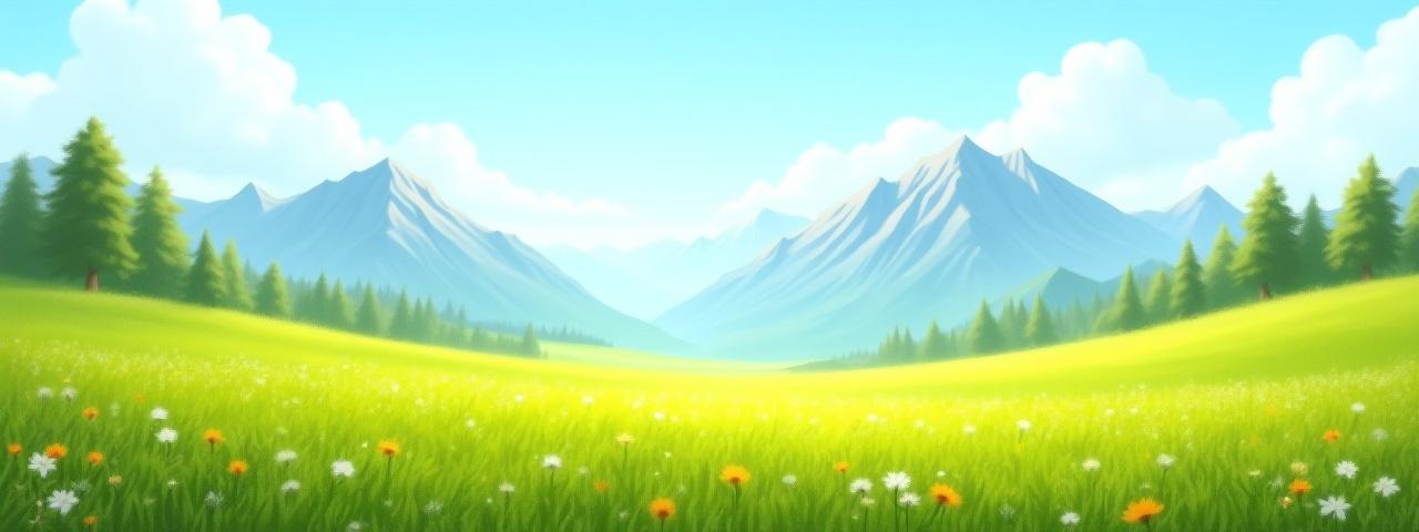 Grüne Almwiesen in den österreichischen Alpen mit Berggipfeln im Hintergrund, darunter Wisent Weitblicke Logo.